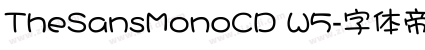 TheSansMonoCD W5字体转换